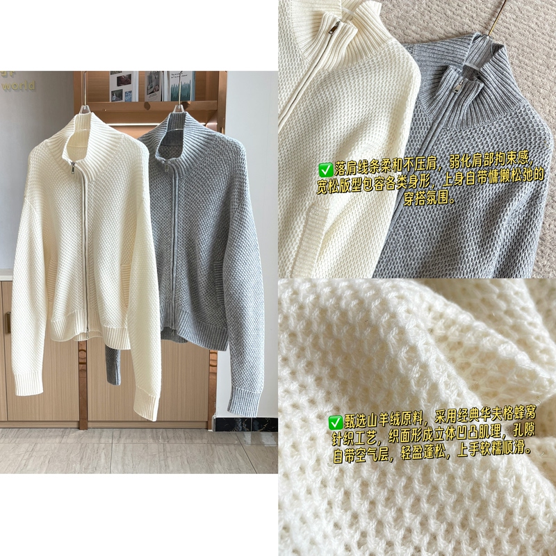 Consinee Cashmere 2/26 Count Genuine Z Source Factory Channel Goods Women's Two-Way Zipper Thick Coat Consinee Cashmere 2/26 Count Genuine Z Source Factory Channel Goods Women's Two-Way Zipper Thick Coat