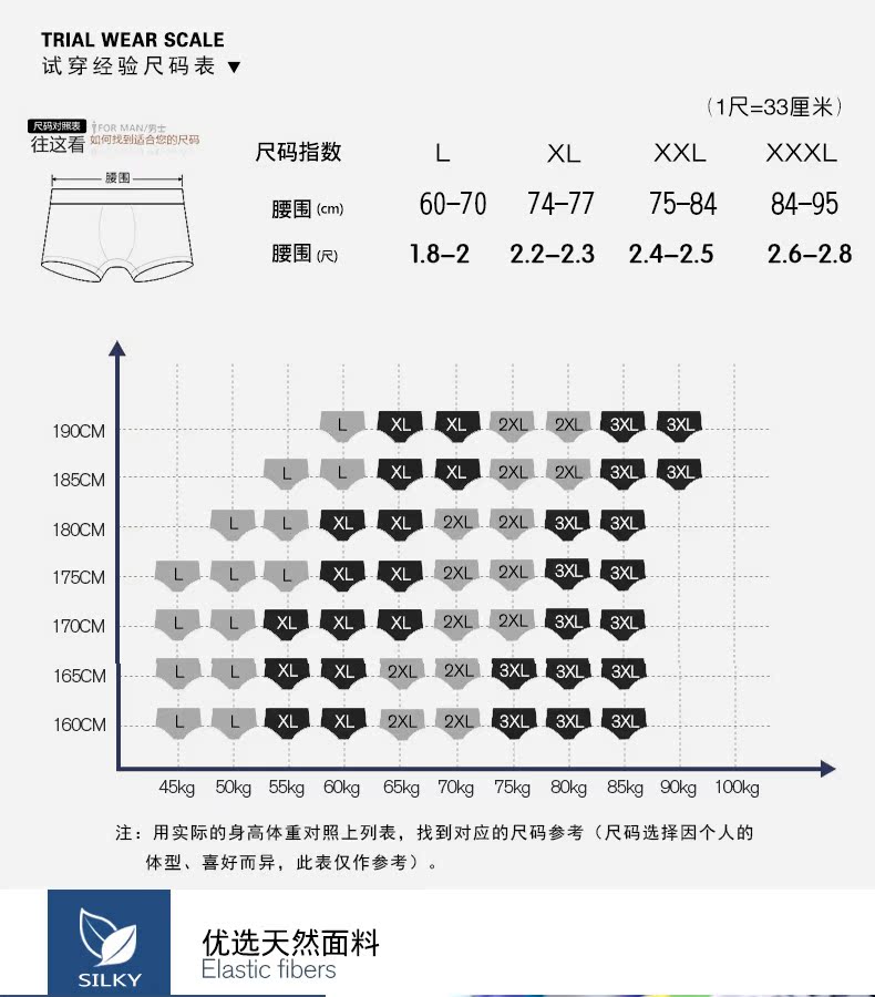 4 hộp quà tặng nam băng lụa liền mạch đồ lót boyshort mùa hè giữa eo quần phần mỏng thoáng khí thanh niên