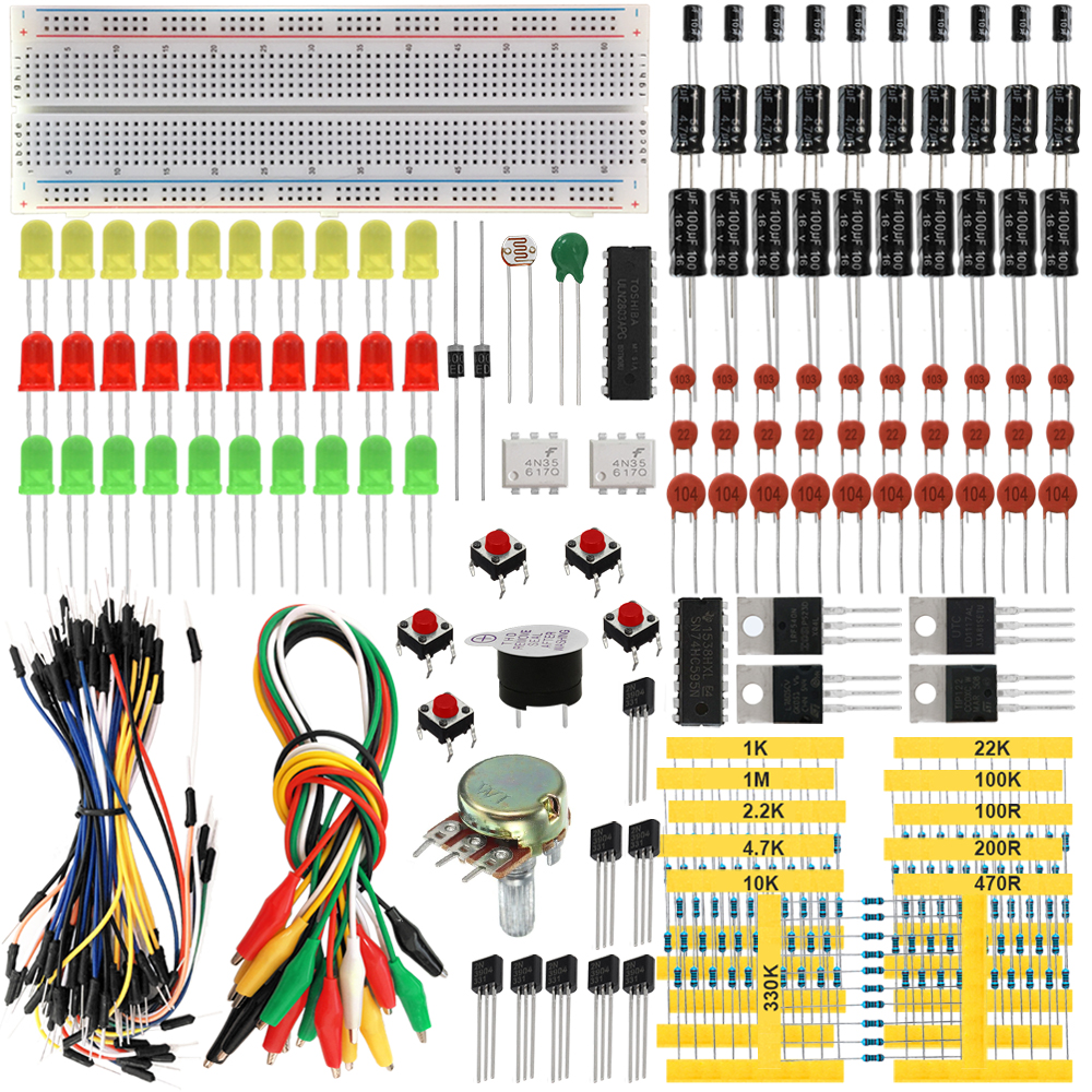 Home of electronics enthusiasts Basic components set for arduino Electronic production DIY learning kit