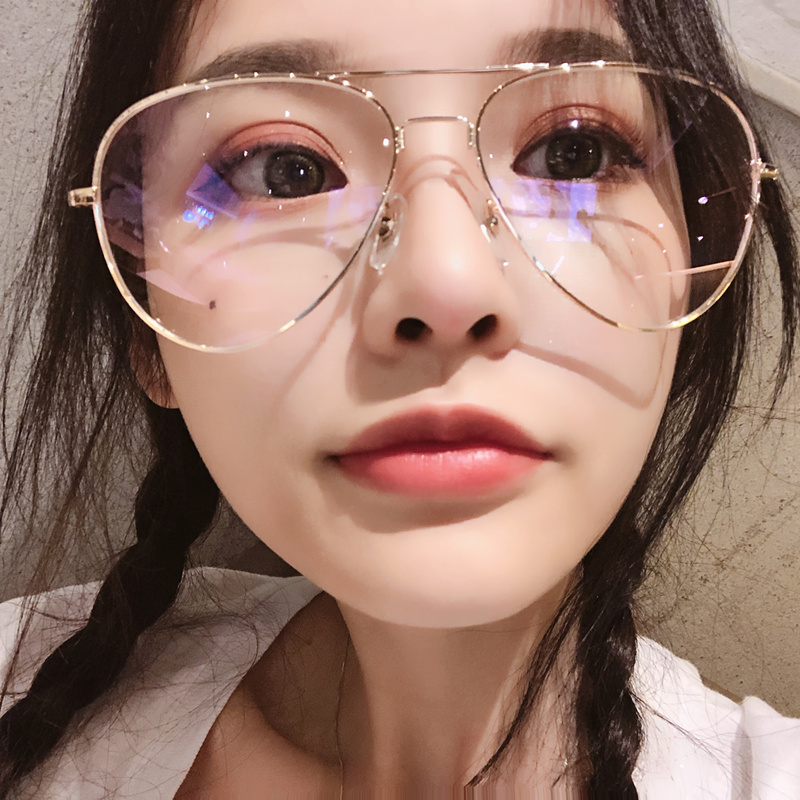 Retro Box Glasses female Han-xin flat-screen glasses red glasses myopia male with degree eyeframe frame frame