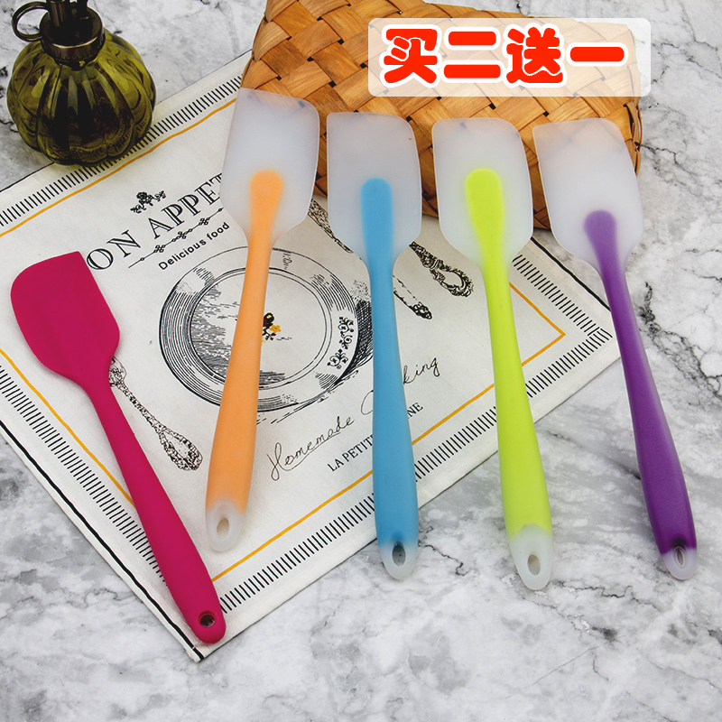 Baking Tools Large Cake Integrated Silicone Spatula Cream Spatula Nougat Stirring Blade Oil Brush