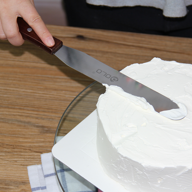 De Lap Baking Tool Stainless Steel Cream Rag Knife Kiss Knife Cake Framed scraper Removing Knife Stir Stick
