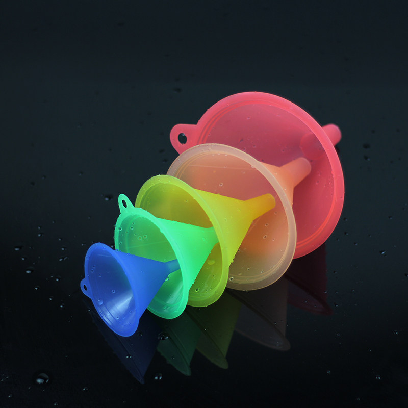 multi-color plastic funnel size size 5 pas, soy sauce funnel for home use, oil spill, wine spill