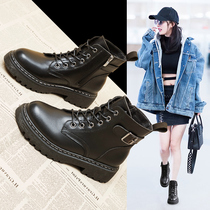 Martin boots female Inn Wind 2020 new shoes Chains Chains cool women shoes autumn winter short boots 100 hitch cashmere boots