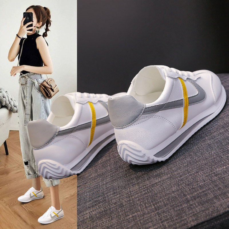 Small white shoes women's 2022 new women's shoes spring and autumn shoes all-match casual shoes comfortable flat sneakers Forrest Gump shoes