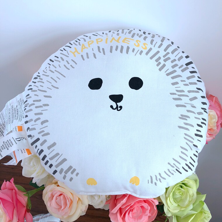 Minimalist INS Wind cute hedgehog pillow cheesecloth material is safe and does not lose hair