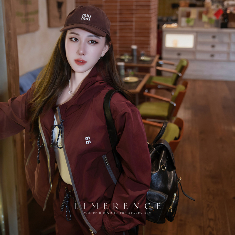Limerence'Come and See' High-Tech Fabric Sun Protection Clothing, Windbreaker Jacket, Shorts Set