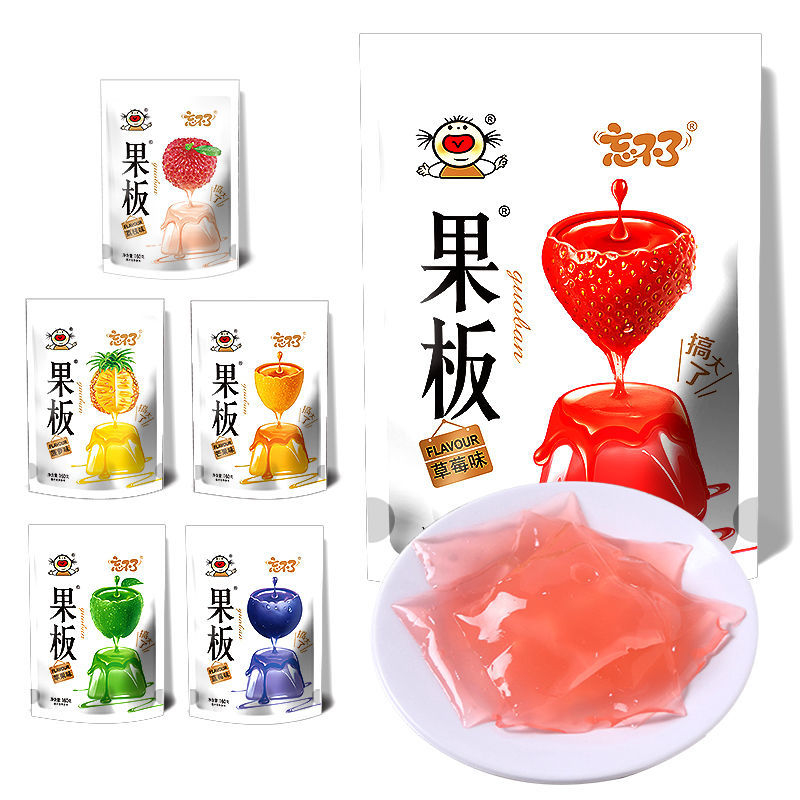 Fruit plate jelly can't forget 160g packs of mixed fruit taste children Juice Jelly Pudding Snack tug
