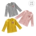 Quần áo trẻ em nữ mùa xuân và mùa thu 2018 mới cho trẻ em lớn trẻ em áo len mỏng nút nút - Áo khoác