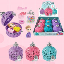 Surprise Doll Guessing Girls Crown Bagel Box Ornament Blind Box Princess Little Princess Costume for Home Childrens Toys