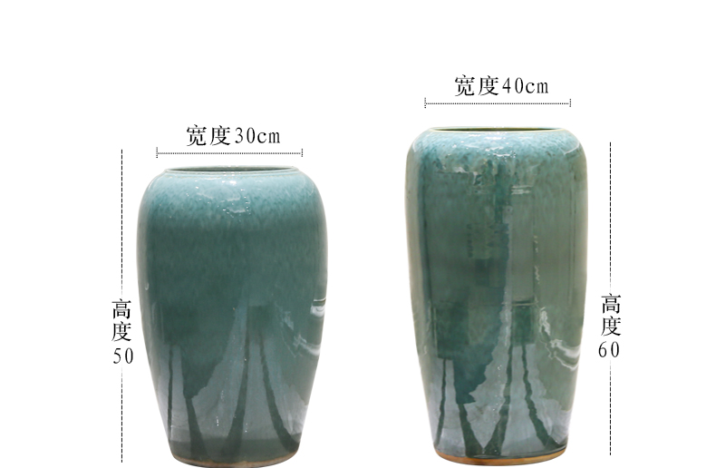 New Chinese style ceramic up of large vases, I and contracted hotel villa decorations furnishing articles flower arranging flower implement