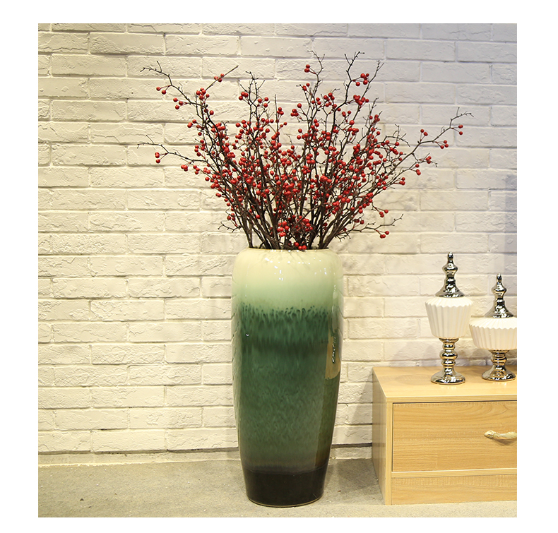 Jingdezhen ceramic creative living room villa large vase decoration to the hotel to place a flower flower implement restaurant furnishing articles