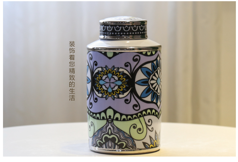 The New Chinese jingdezhen ceramic general European vase piggy bank can candy as cans furnishing articles between example hotel decoration