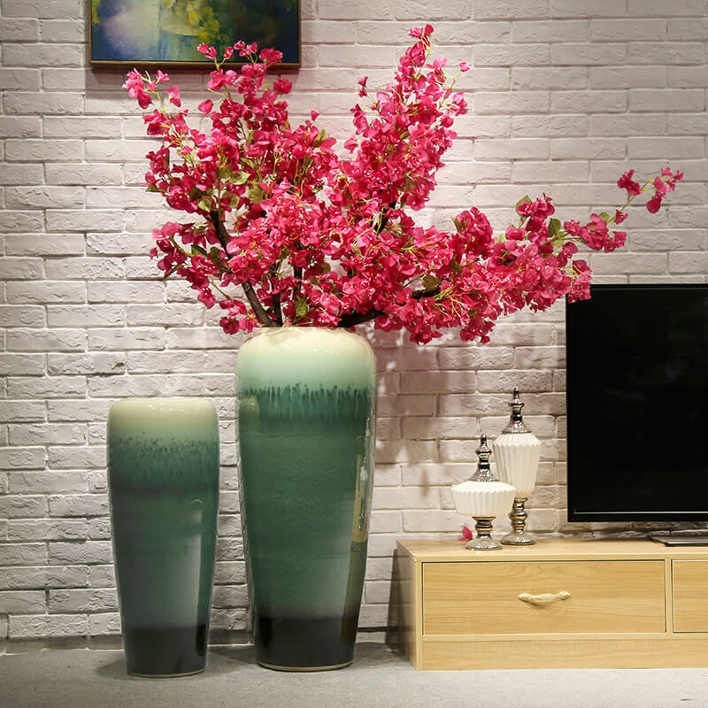 Sitting room decoration to the hotel villa large vase ceramic flower implement club teahouse flower simulation flower decoration furnishing articles