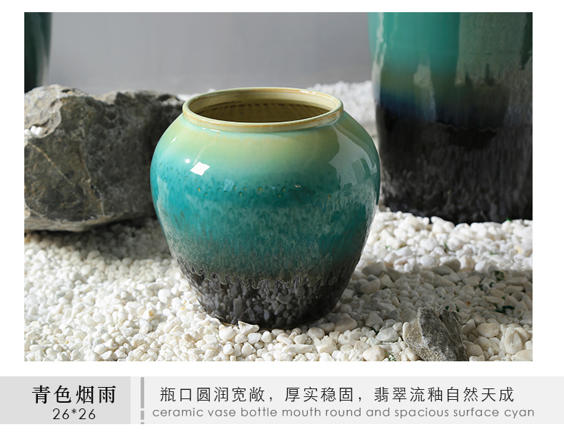 New Chinese style of jingdezhen ceramic sitting room ground vases, flower, flower implement sales department store ambry between example furnishing articles