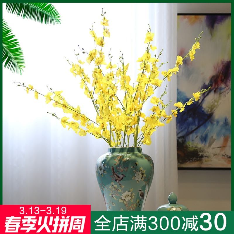 New Chinese style ceramic general mesa candy jar jar of vases, flower, flower implement the sitting room tea table decoration furnishing articles caddy fixings