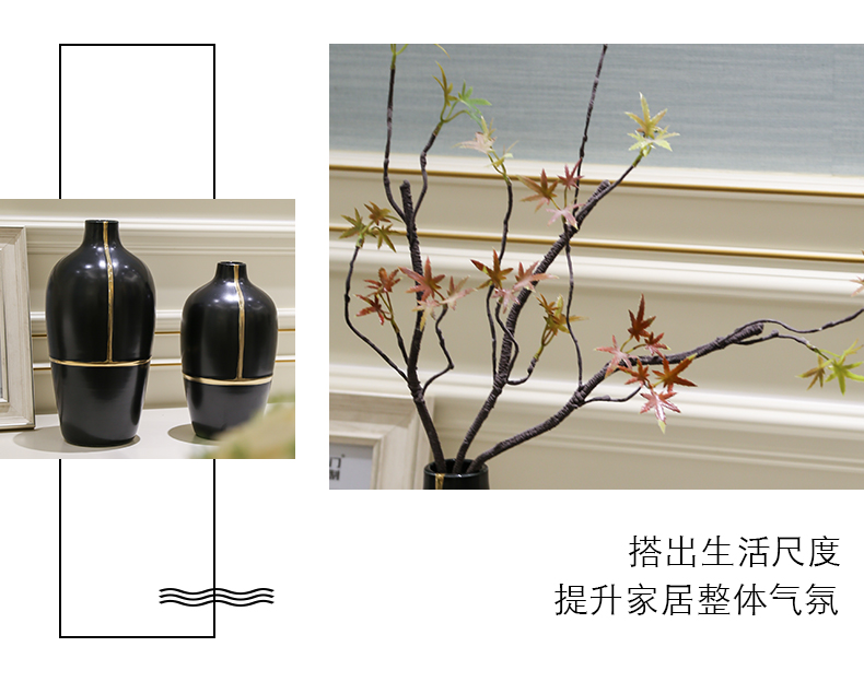 Light the key-2 luxury of modern dry flower vases, flower arrangement sitting room between example table ceramic flowers, floral decorations household act the role ofing is tasted