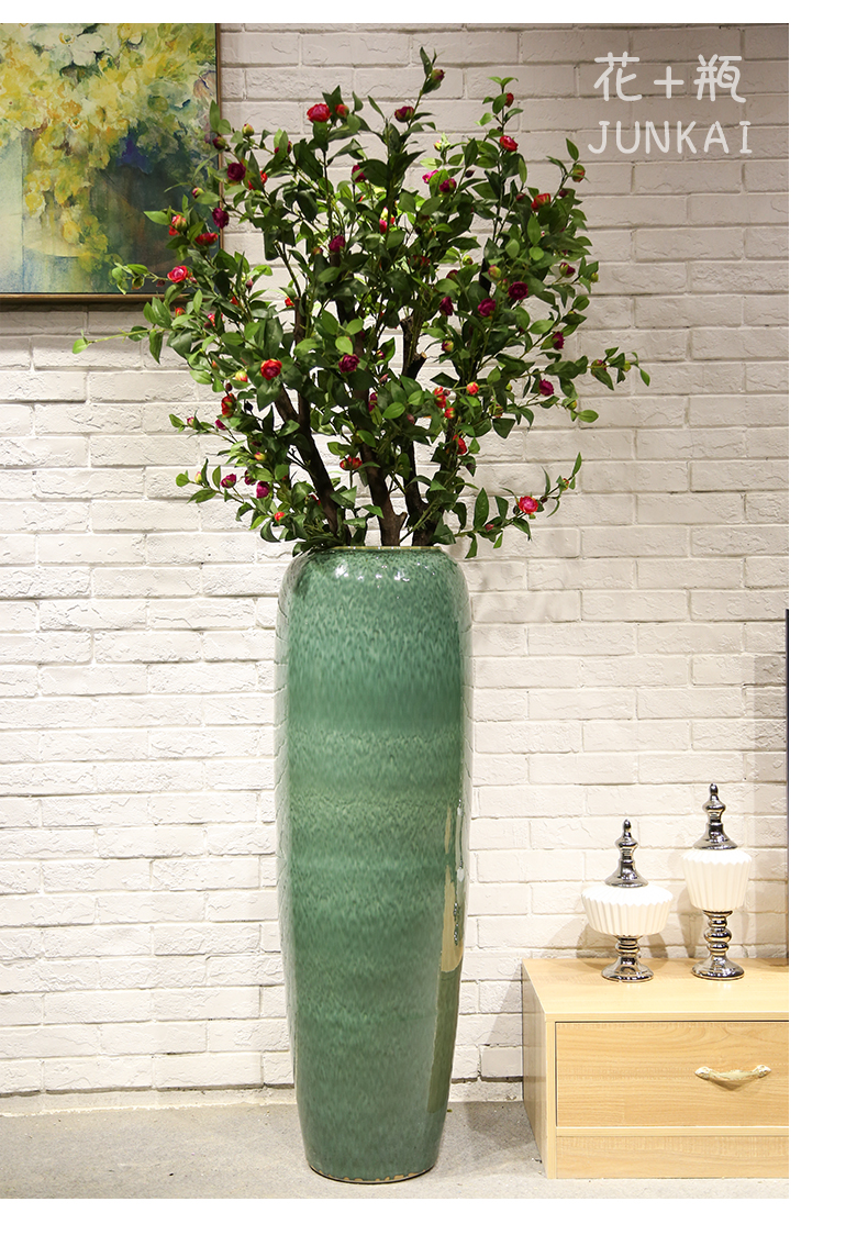 Jingdezhen ceramic vase of large sitting room, dining - room home furnishing articles furnishing articles decorations simulation artificial flowers flower arrangement