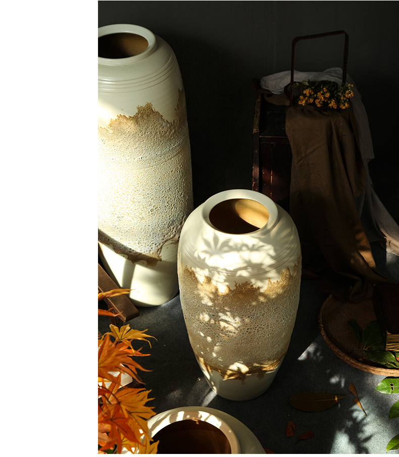 Jingdezhen ancient ceramic vase planting fake flowers restore ancient ways the simulation sitting room ground zen decorative flower decoration furnishing articles