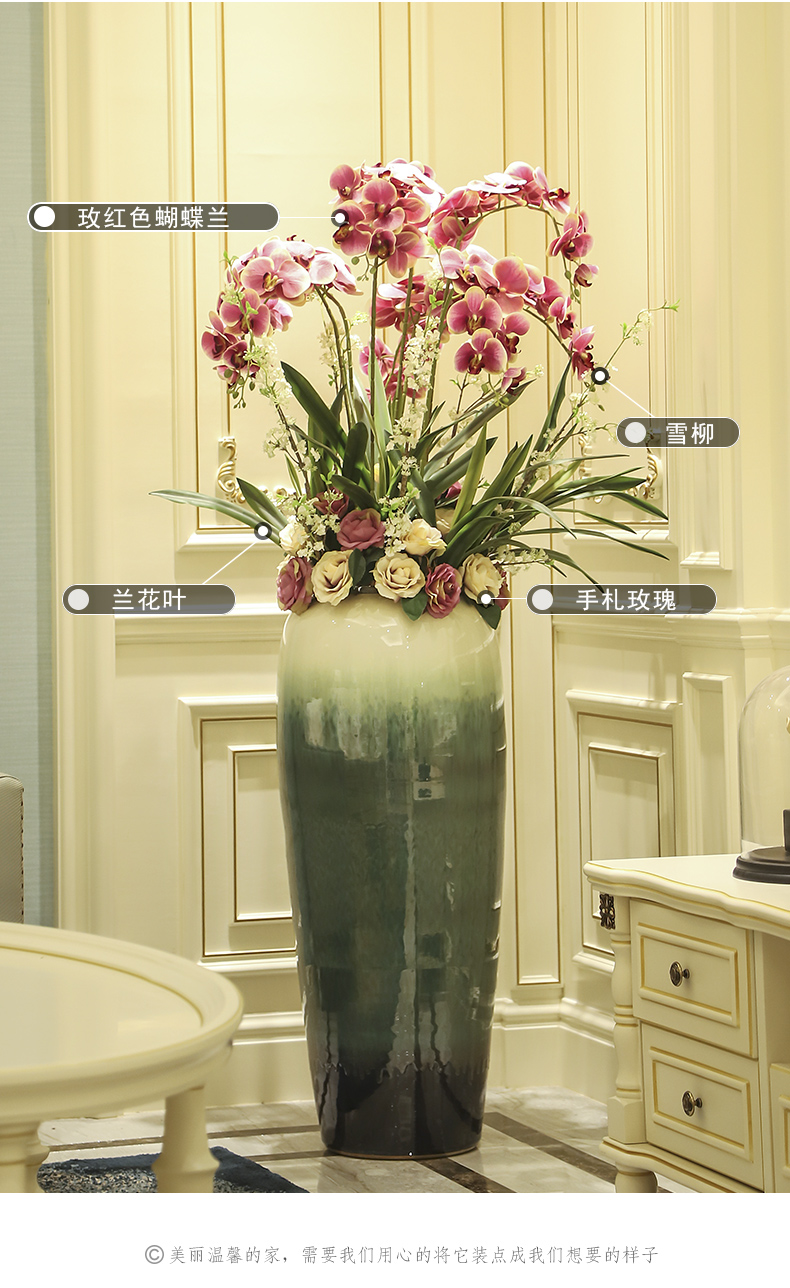 Jingdezhen sitting room of large vase decoration of the new Chinese style hotel furnishing articles between example stores to ambry flower flower implement