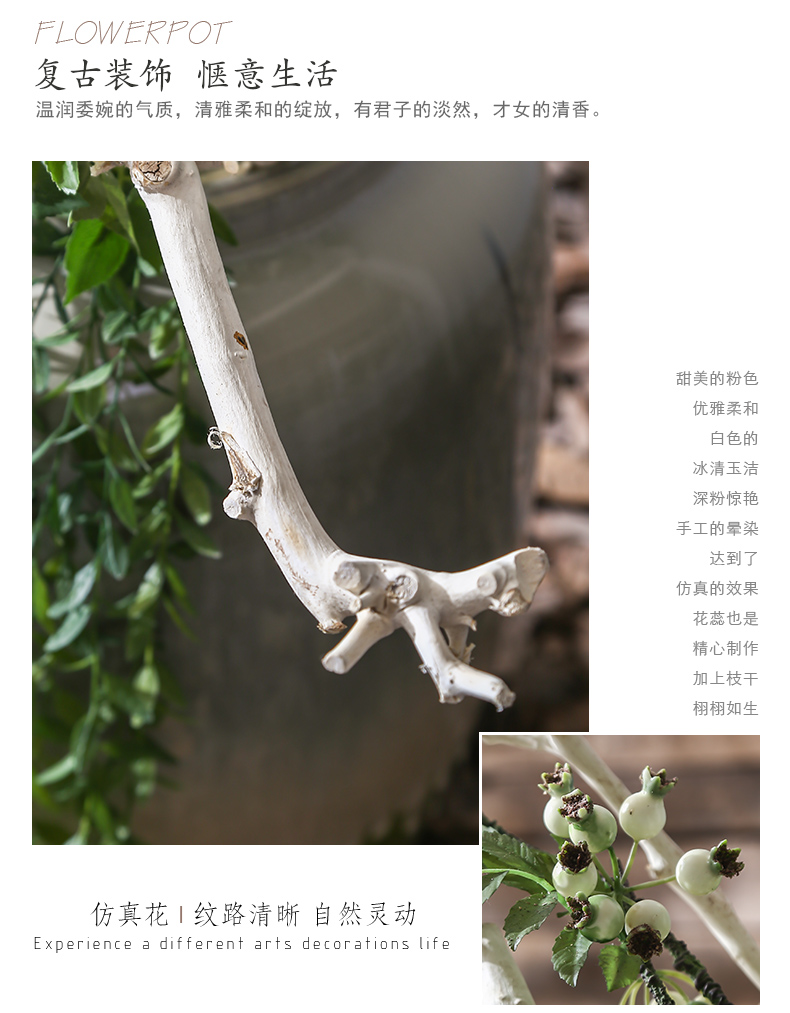 Jingdezhen villa living room big vases show window flower, flower implement landing ceramic decoration furnishing articles