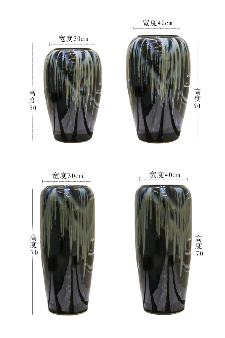 Sitting room creative flower arranging furnishing articles landing European contracted home decoration ceramic dry flower vase floral arrangements