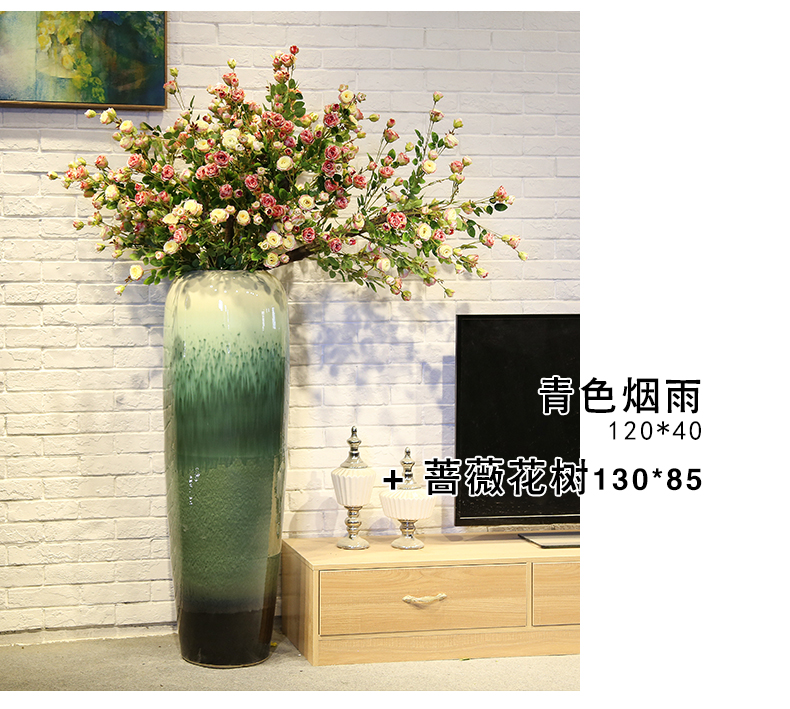 Jingdezhen ceramic hotel villa covers large vases, the sitting room porch flower flower decoration flower arranging furnishing articles