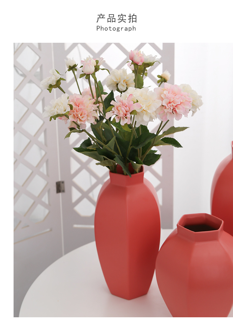 Jingdezhen ceramic vases, furnishing articles ins wind decorations sitting room porch simulation flower arranging flowers home decoration