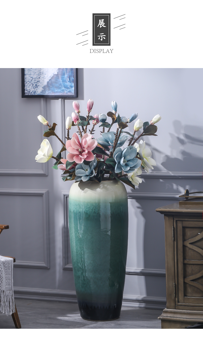 Hotel in the sitting room of large vases, ceramic flower arranging furnishing articles contracted and I creative window simulation flower decoration decoration