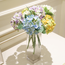 High-end simulation hydrangea European-style large single fake flower home living room dining table decoration hotel decoration decoration