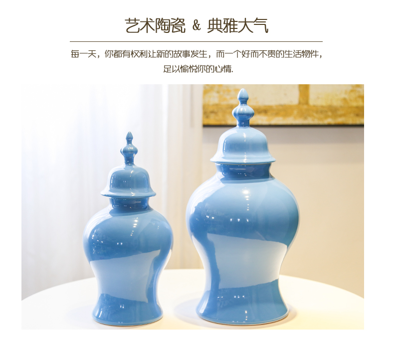 The New Chinese vase jingdezhen ceramic table sitting room furnishing articles device home decoration soft outfit decoration simulation flower arranging flowers