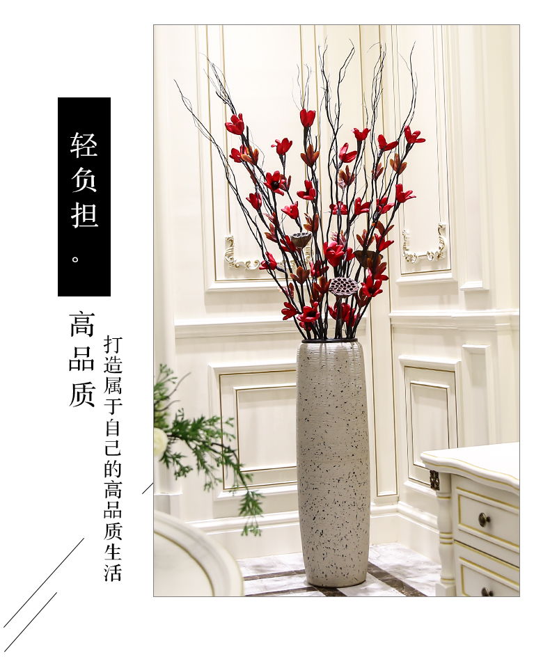 High ground large flower arranging ceramic vases, dried flower decorations place to live in the sitting room is I and contracted creative floral outraged