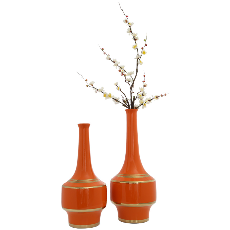 Jingdezhen mesa of new Chinese style ceramic vases, flower arranging flower adornment home sitting room table simulation soft outfit furnishing articles