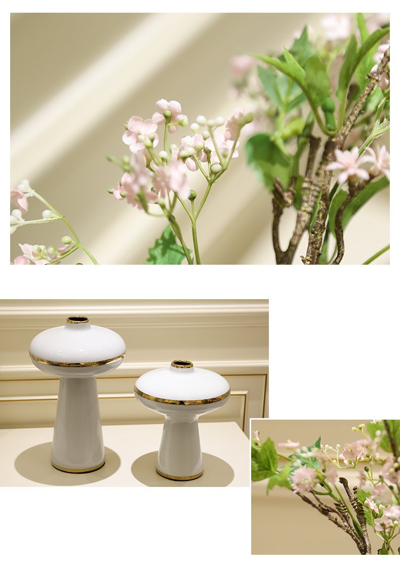 I and contracted light key-2 luxury mesa ceramic vase simulation flower arranging place to live in the sitting room TV ark, home decoration decoration