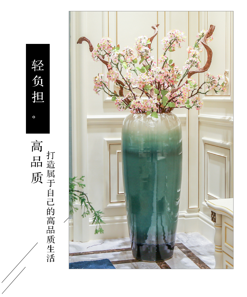 Large vase Nordic jingdezhen ceramic furnishing articles flower arranging flowers is the sitting room TV ark hotel villa decorations