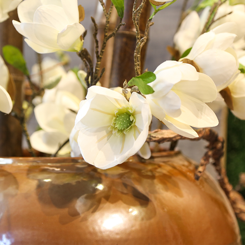 Coarse pottery restoring ancient ways of large POTS of jingdezhen ceramic vase sitting room flower arranging place of new Chinese style simple decorations