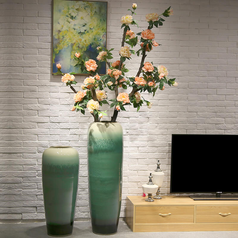 New Chinese style of large vases, flower arranging European ceramic furnishing articles sitting room decoration to the hotel club flower implement the simulation of the flower