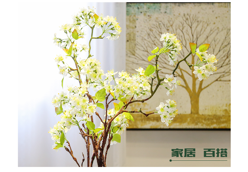 Jingdezhen ceramic checking painting mesa vase club show new Chinese style adornment flowers in the living room small place