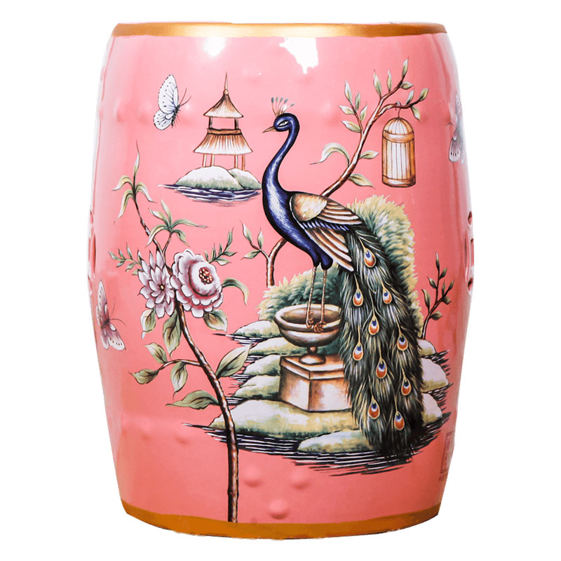 Jingdezhen American country classical toilet who who in hand - made shoes flower ceramic drum who furniture and home furnishing articles