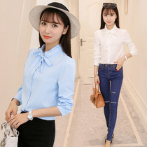 White Shirt Women's 2022 Spring Dress Business Dress Long Sleeve Loose Joker Jacket Work Dress Spring Dress