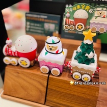 Starbucks 2022 Fun Cute Diy Mini Train Small Tree Cute Bear Mobile Phone Led Lights Slot Phone Bracket