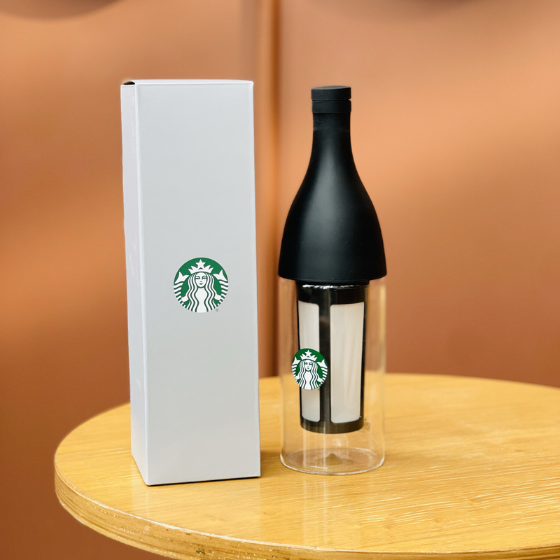 Starbucks Minimalist Style Spring and Summer Design Hario Tea and Coffee Filter Large Capacity Glass Cold Brew Pot for Home Use