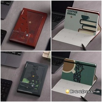 Starbucks 2022 School Season Gifts Moleskine Collaboration Red Green Environmentally Friendly Folding Notes Hand Ledger