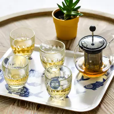 French original imported LAROCHERE retro glass cup Troquet coffee whiskey cup set spot