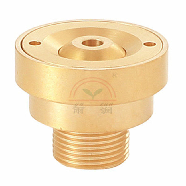 All-copper dry style straight shooting nozzle single wire nozzle dryland DC flat head flower column fountain nozzle landscape 1 inch