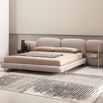 baxter Italian light luxury post-modern cloth bed ins style princess bed designer widescreen master bed large flat layer