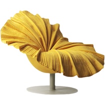 Designer chair personality creative petal chair flower modeling leisure chair Hotel Villa rotating single sofa chair