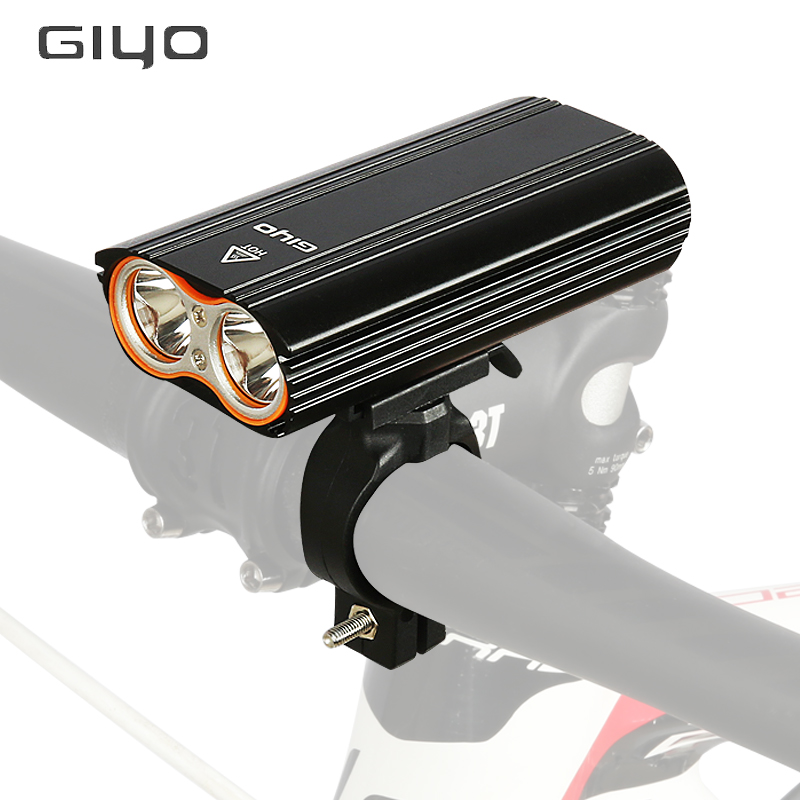 GIYO Mountain Highway Bicycle Car headlamp USB Charging Strong LED Lamp beads Waterproof anti-fog cycling equipment