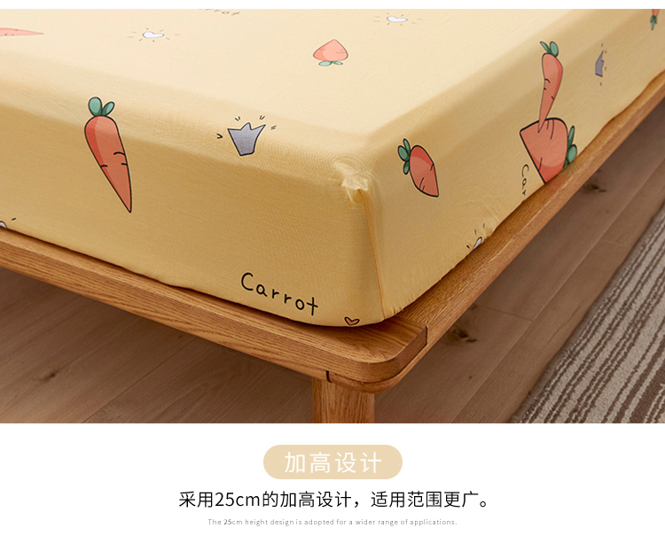 Giường bông đơn 100% cotton không trơn trượt Chiều cao nệm Simmons trải giường mỏng cho trẻ em trải giường toàn diện - Trang bị Covers Ga phủ giường