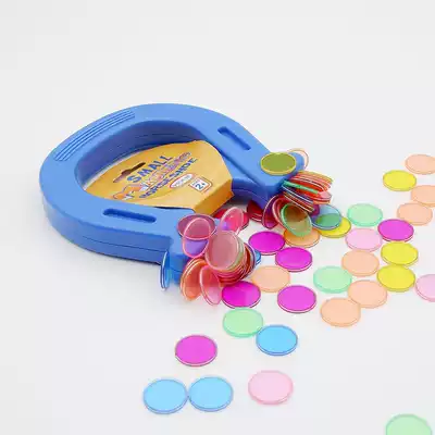Little horseshoe magnet physical magnetic experiment teaching toy U-shaped magnetic small horseshoe disc magnetic rod seven-color flower